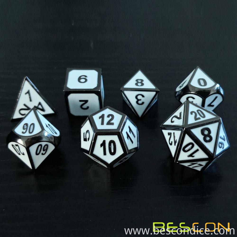 Polyhedral Metal Dice Set For Tabletop Game 12 Polyhedral Metal Dice Set For Tabletop Game 12